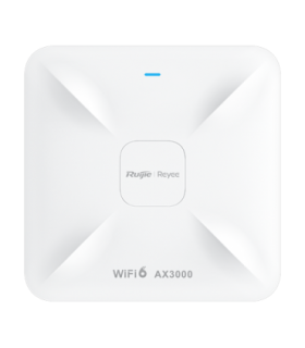 Access Point Wireless AX3000 Dual-Band, Wi-Fi 6, 1x RJ45 2.5G, 1x RJ45 1G, PoE IN, Cloud Management - Ruijie RG-RAP2260