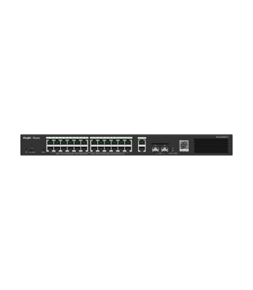 Switch 24 porturi PoE, 2 porturi GE, 2 porturi SFP, Gigabit, Cloud Management - Ruijie RG-ES228GS-P