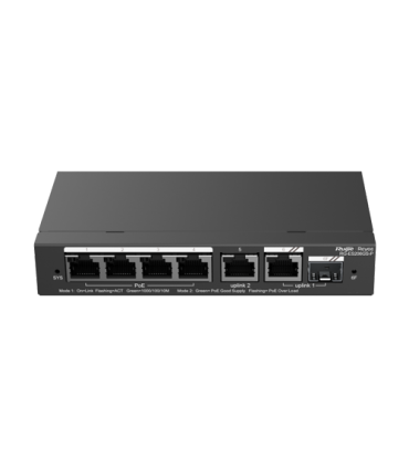 Switch 4 porturi PoE, 2 porturi GE, 1 port SFP, Gigabit, Cloud Management - Ruijie RG-ES206GS-P