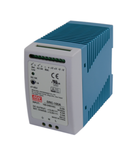 Sursa de alimentare in comutatie, 13.8V / 4.5A + 2.5A, sina DIN, backup - MEAN WELL DRC-100A