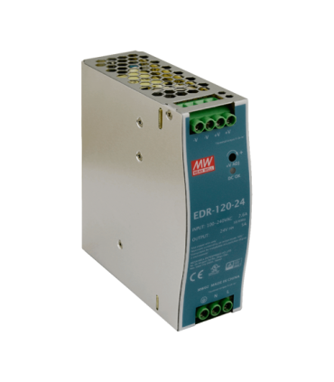 Sursa de alimentare in comutatie, 24V / 5A, sina DIN - MEAN WELL EDR-120-24