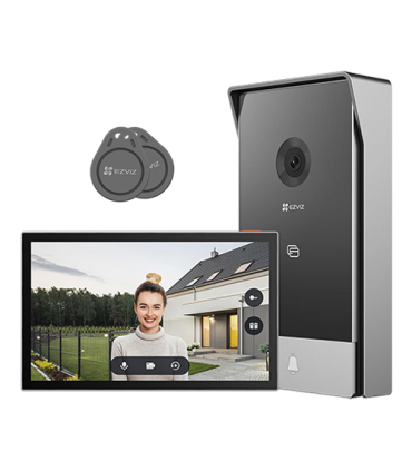 Kit video-interfon, monitor tactil 7 inch, 2 fire, camera 2MP, IR 5m, SDcard, Wi-Fi6 - EZVIZ CS-HP5-2MP