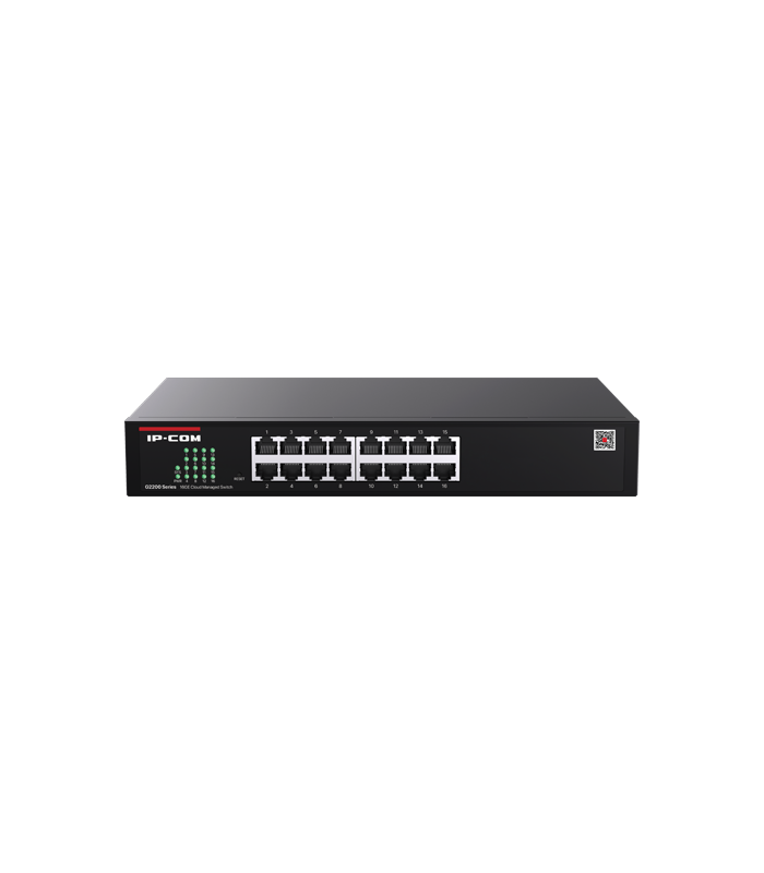 Switch 16 x RJ45 Gigabit, Cloud Management - IP-COM G2216D