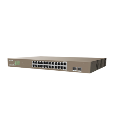 Switch 24 porturi PoE+ Gigabit, 2 porturi SFP Gigabit, Management, 370W, 1U - IP-COM G3326P-24-410W