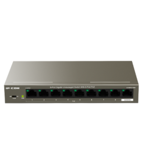 Switch 8 porturi Gigabit PoE, 1 x RJ45 Gigabit Uplink - IP-COM G1109P-8-102W