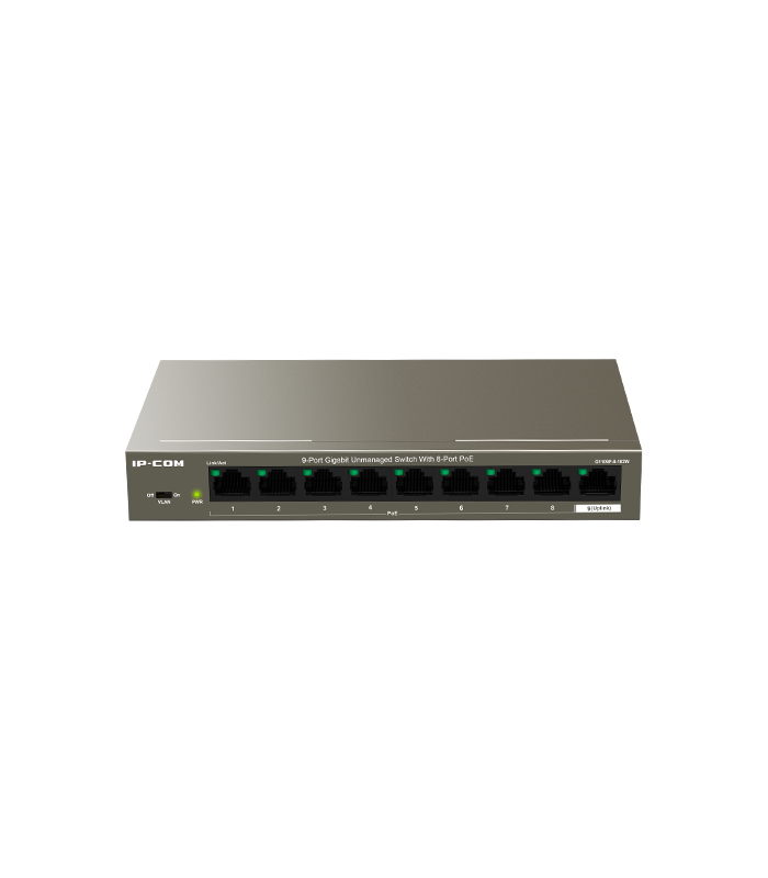 Switch 8 porturi Gigabit PoE, 1 x RJ45 Gigabit Uplink - IP-COM G1109P-8-102W