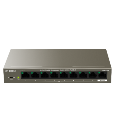 Switch 8 porturi Gigabit PoE, 1 x RJ45 Gigabit Uplink - IP-COM G1109P-8-102W