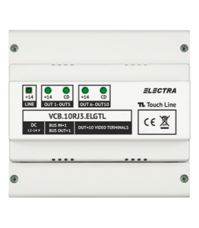 Doza derivatie video 10 iesiri pentru EXPERT, G3 - ELECTRA VCB.10RJ3.ELGTL