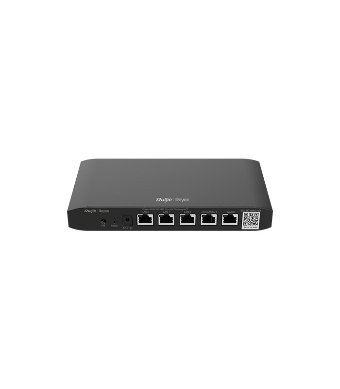 Router 4 x LAN 1 Gbps, 1 x WAN 1 Gbps, Dual WAN, Captive Portal, Cloud Management - Ruijie RG-EG105G-V3