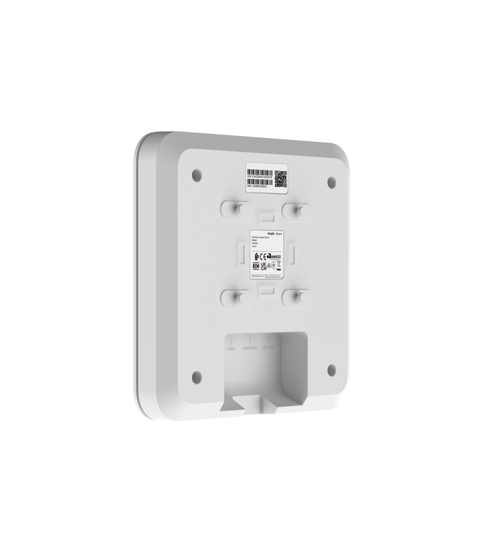 Access Point Wi-Fi 5, AC1300 Dual-Band, 2 dBi, 2 x RJ45 100 Mbps, PoE, Cloud Management - Ruijie RG-RAP2200(F)