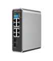 Switch industrial 7 x RJ45 1G PoE+, 1 x RJ45 1G PoE++, 2 x SFP, L2 Cloud Management - Ruijie RG-NIS2100-8GT2SFP-HP