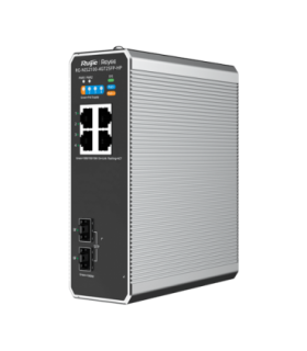Switch industrial 3 x RJ45 1G PoE+, 1 x RJ45 1G PoE++, 2 x SFP, L2 Cloud Management - Ruijie RG-NIS2100-4GT2SFP-HP