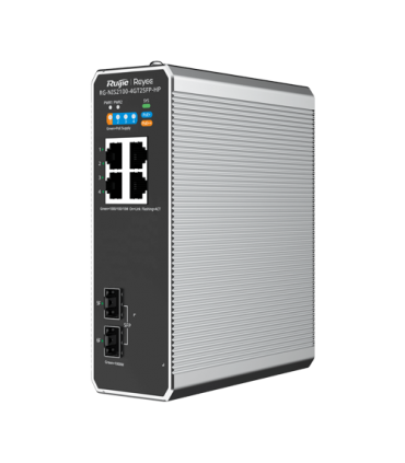 Switch industrial 3 x RJ45 1G PoE+, 1 x RJ45 1G PoE++, 2 x SFP, L2 Cloud Management - Ruijie RG-NIS2100-4GT2SFP-HP