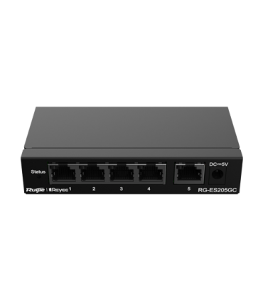 Switch 5 porturi RJ45 Gigabit, L2 Cloud Management - Ruijie RG-ES205GC