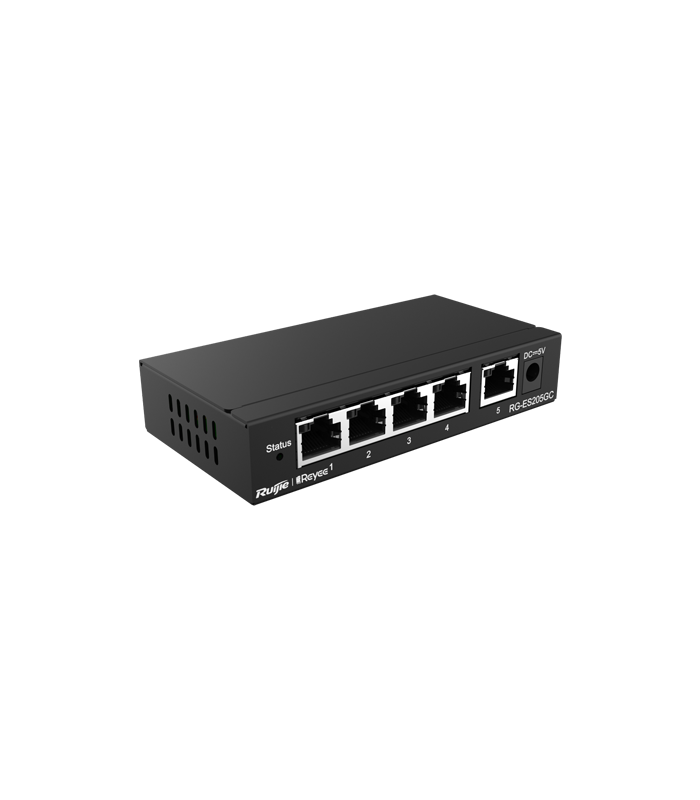 Switch 5 porturi RJ45 Gigabit, L2 Cloud Management - Ruijie RG-ES205GC