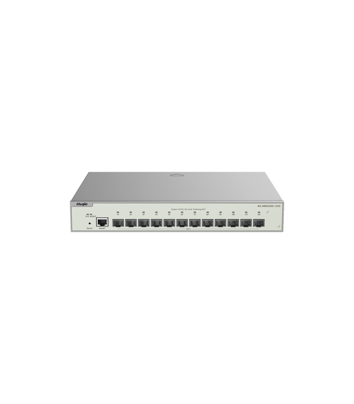 Switch 12 porturi SFP+ 10 Gbps, L3 Cloud Management - Ruijie RG-NBS5500-12XS