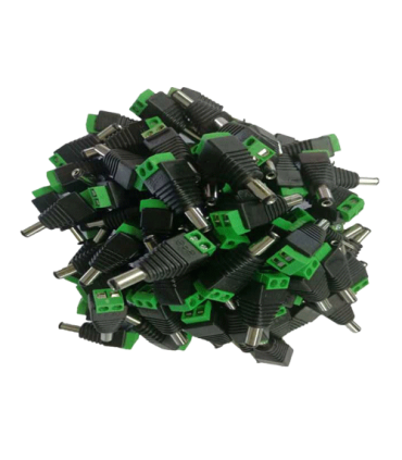 Pachet 100 buc. conectori de alimentare (TATA) cu surub SDC-CAT-PAK