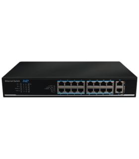 Switch 16 porturi PoE, 2 port uplink, 135W - UTEPO UTP1218-PSB150
