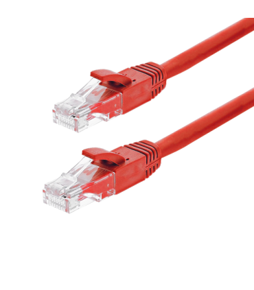 Patch cord Gigabit UTP cat6, LSZH, 0.50m, rosu - ASYTECH Networking TSY-PC-UTP6-050M-R