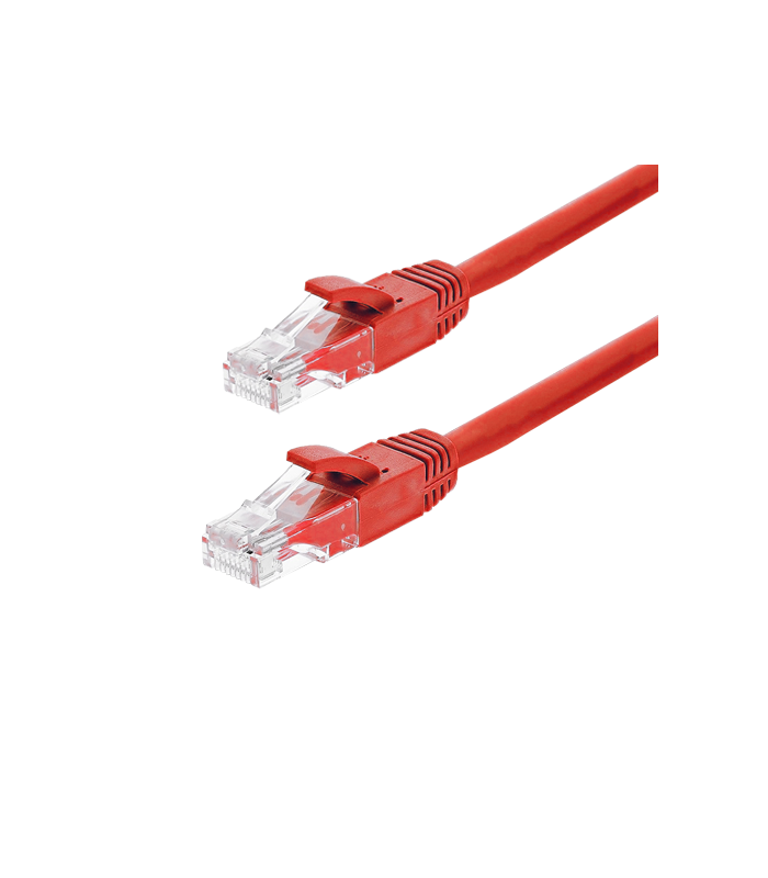 Patch cord Gigabit UTP cat6, LSZH, 3.0m, rosu - ASYTECH Networking TSY-PC-UTP6-3M-R
