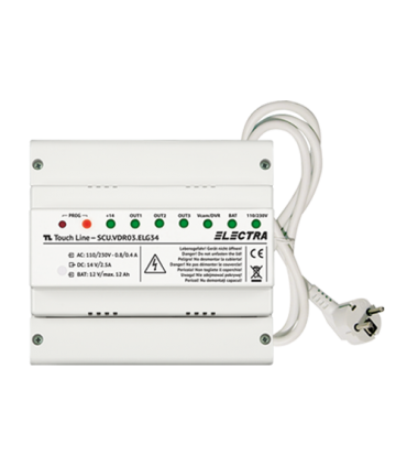 Unitate centrala de alimentare 3 iesiri pentru HOME 2 si 3 familii, G3 - ELECTRA SCU.VDR03.ELG34