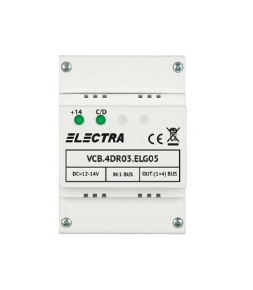 Doza derivatie video 4 iesiri pentru EXPERT, G3 - ELECTRA VCB.4DR03.ELG05