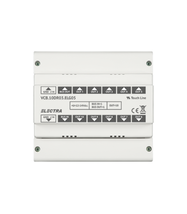 Doza derivatie video 10 iesiri pentru EXPERT, G3 - ELECTRA VCB.10DR03.ELG05