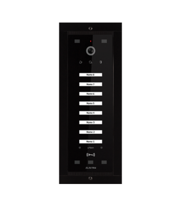 Panou exterior video Urban pentru 8 Familii, montaj ingropat - SMART, G3 - ELECTRA VPM.08F03.ELBU4