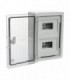Cutie modulara IP65 din ABS gri, usa transparenta, 2 x 12 module, 300x400x170 mm PP3114