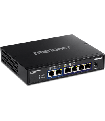 Switch 6 porturi, 4 x 2.5G si 2 x 10G , Fanless - TRENDnet TEG-S762