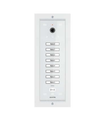 Panou exterior video Urban pentru 8 Familii, montaj ingropat - SMART, G3 - ELECTRA VPM.08F03.ELWU4