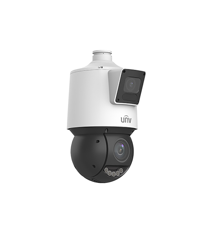 Camera Dual-lens IP, PTZ, 4MP, 25X, IR100m&WL30m, Audio, Alarm, PoE, IP66 - UNV IPC94144SFW-X25-F40C