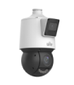 Camera Dual-lens IP, PTZ, 4MP, 25X, IR100m&WL30m, Audio, Alarm, PoE, IP66 - UNV IPC94144SFW-X25-F40C