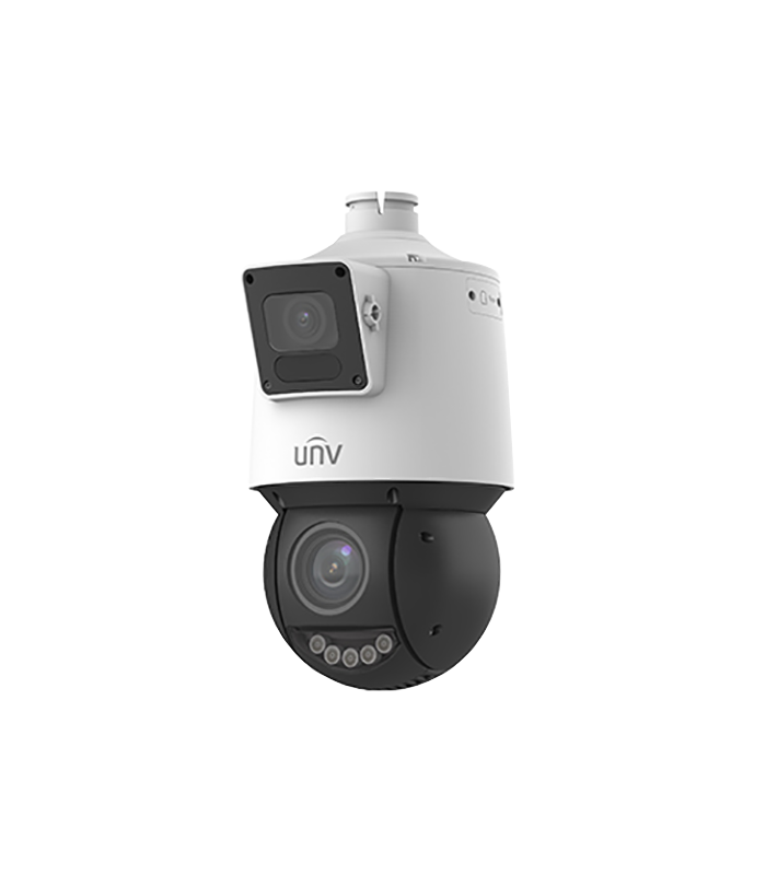 Camera Dual-lens IP, PTZ, 4MP, 25X, IR100m&WL30m, Audio, Alarm, PoE, IP66 - UNV IPC94144SFW-X25-F40C