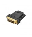 Ugreen 20124 Adaptor DVI 24+1 la HDMI Mama, Full HD @60Hz, Negru