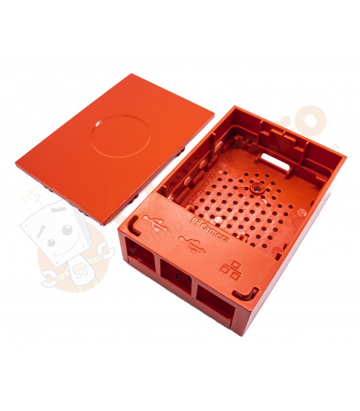 LICHIDARE - Carcasă roșie pentru Raspberry Pi 4 Model B