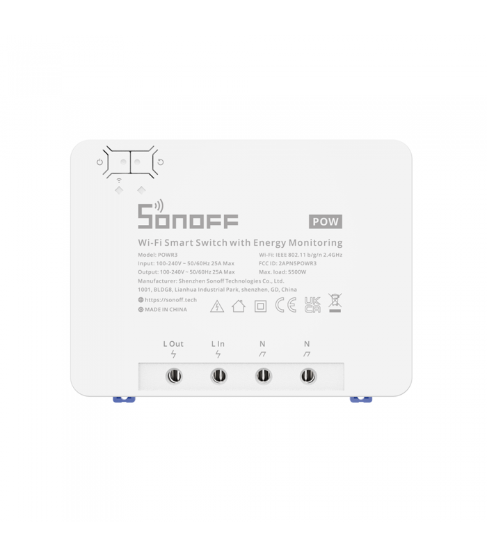 Comutator Smart SONOFF POWR3 de mare putere 25A