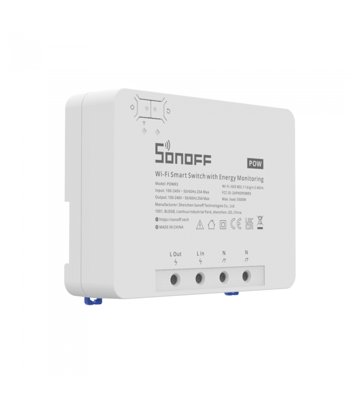 Comutator Smart SONOFF POWR3 de mare putere 25A