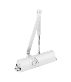 Amortizor hidraulic alb RAL9016 cu brat articulat - DORMA TS68-WHITE