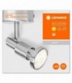 Spot led ledvance gu10 2.6w 230 lm lumina calda (2700k) ip20 146x80x80mm aluminiu argintiu