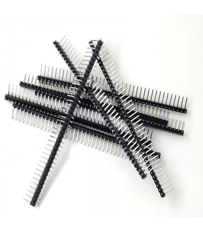 Baretă 40 pini 2.54mm unghi 90 grade