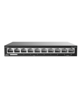 Switch 8 porturi PoE, 2 porturi uplink RJ45 - UNV NSW2020-10T-POE-IN