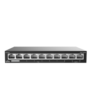Switch 8 porturi PoE, 2 porturi uplink RJ45 - UNV NSW2020-10T-POE-IN