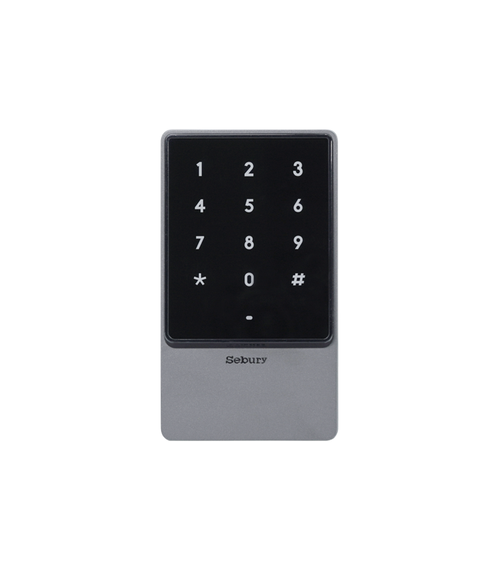 Controler stand-alone cu tastatura touch si cititor card EM 125kHz + Mifare 13.56MHz, carcasa antivandal - SEBURY SEB-sTouch2