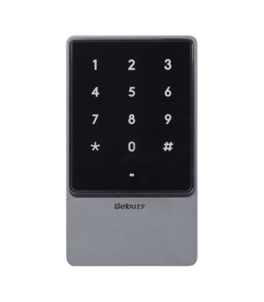 Controler stand-alone cu tastatura touch si cititor card EM 125kHz + Mifare 13.56MHz, carcasa antivandal - SEBURY SEB-sTouch2