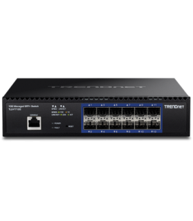 Switch 12 porturi SFP+ 1/10G, 1 x consola RJ45, management, 1U - TRENDnet TL2-F7120