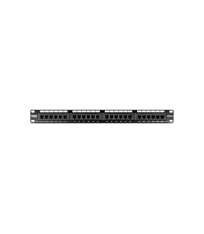 Patch Panel TRENDnet TC-P24C5E, 24 porturi, Black