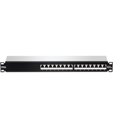 Patch Panel 16 porturi RJ45 UTP, Cat6a, Ecranat, 1U - TRENDnet TC-P16C6AS