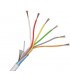 Cablu de alarma 6 fire ecranate si alimentare 2x0.75, 500m