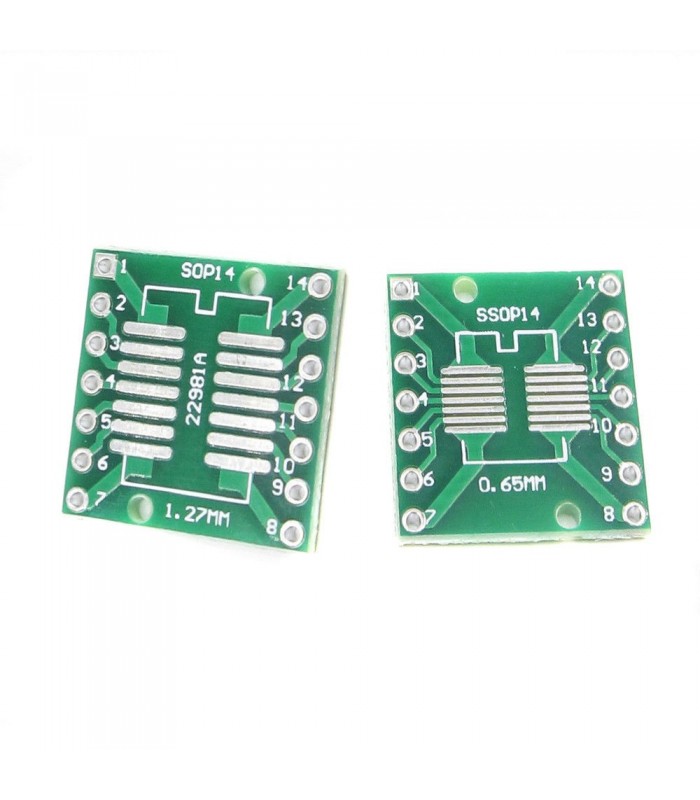 Placă Adaptoare SOP14, SSOP14 și TSSOP14 către DIP